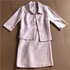 プライベート　レーベル　薄手七分袖スーツ　ピンク　Ｍ