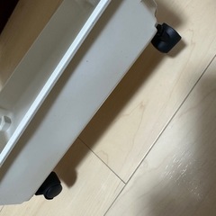 収納ラック　収納キャスター付きラック　ホワイトの画像