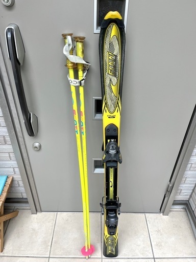 【お買い上げ済】ショートスキーエラン ELAN PSX 123cm スキーボードポールストック