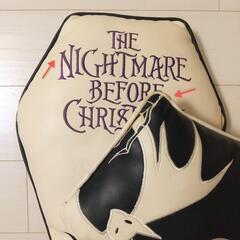 【難アリ 85%OFF】Nightmare Before Christmas レザー風 クッション 2セットの画像