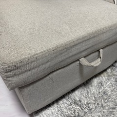 ニトリ 収納付きカウチソファー ベッドにもなるの画像