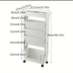 収納ラック キャスター付の画像