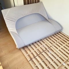 マットレス すのこ 敷布団 ボックスシーツ セット【ダブルサイズ】の画像