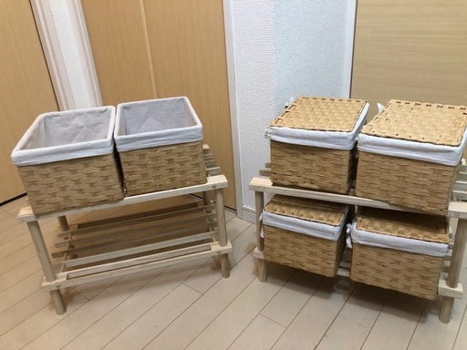 ウッドラック　蓋つきボックス　ボックス　セット　オシャレ