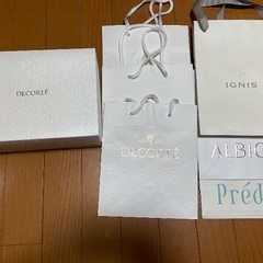DECORTE  PREDIA  IGNIS ALBION 紙袋　空箱