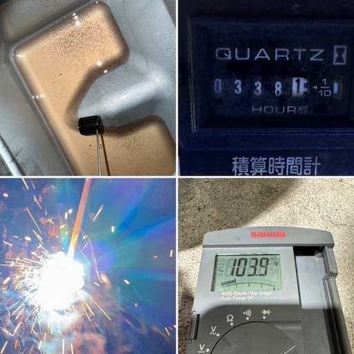 ［美品］溶接機 インバーター発電機 DENYO GAW-155ES アーク溶接 50/60Hz 建設機械 中古 デンヨー インバーター