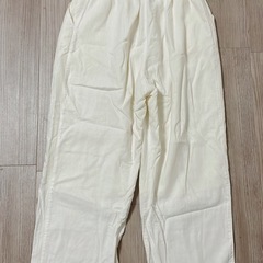 【数回のみ着用】麻レーヨン素材カジュアルパンツの画像