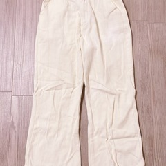 【Mサイズ】綿100% クリーム色　パンツ