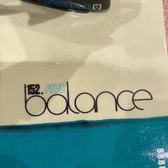 スノーボードバートン　balance 152.5 スーパーフライIIウッドコア　ビンディング付 　の画像