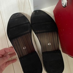 メンズ エナメル靴 ホワイト　の画像