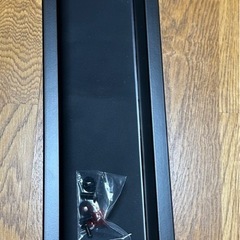 山崎実業 テレビ裏収納ラック スマート smart ブラック 4484の画像