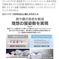 【マットレス】一年半ほど使用の画像