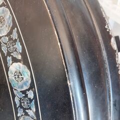 螺鈿細工座卓中古傷あり商品の画像