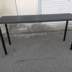 ☆中古￥3,800！長机　フリーテーブル　家具　木製化粧天板　ス...