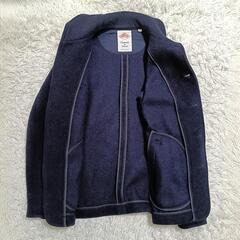 ダントン ウールパイル ラウンドカラー ジャケット コート ネイビー 40 メンズの画像