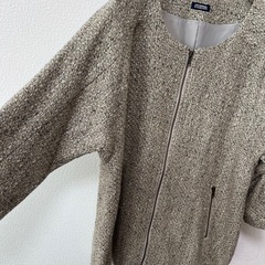 ✨日本製✨JOURNAL STANDARD ツイードノーカラーコートの画像
