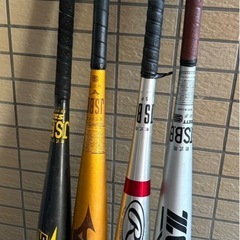 野球バット(軟式)4本セット！