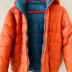 【美品】160 ダウンジャケット　リバーシブルの画像