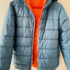 【美品】160 ダウンジャケット　リバーシブルの画像