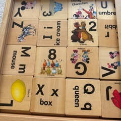 英語　知育　積み木　の画像