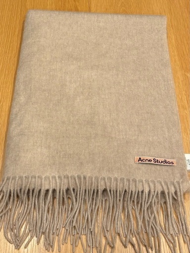 Acne Studios ベージュ ウールマフラーアクネストゥディオズ・新品、未使用