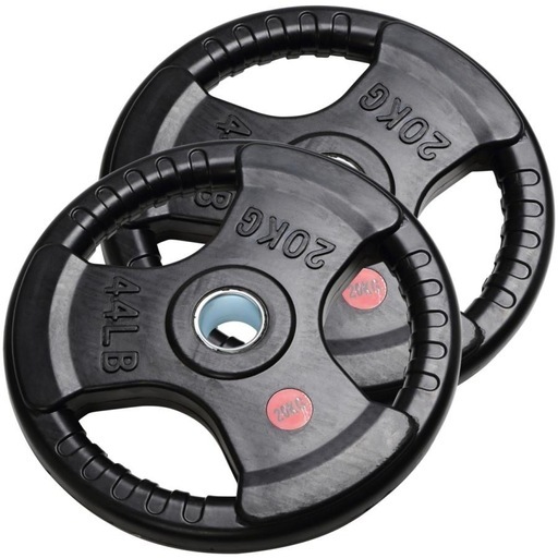 新品未使用　オリンピックラバープレート   20kg×2 バーベルプレート ウエイトプレート ダンベルプレート