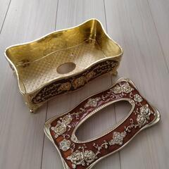 豪華なティッシュケース（新品）の画像