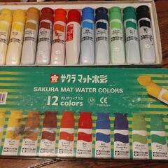 絵の具セット　パレット　筆　水差しの画像