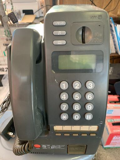 ☆NTT☆プッシュ式公衆電話機 グレー☆PT-1P TEL-K