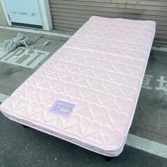 A287◆美品◆コイズミ ポケットコイルマットレス （ピンク） ポケットコイルマットレス | 学習机・デスクのコイズミファニ