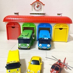 ちびっこバス タヨ　ガレージ・ミニカーセットの画像