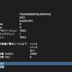 MacBook Air（Retina, 13インチ,2019）256GB/8GB〈MVFJ2J/A〉④の画像