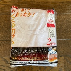 【新品】メンズ長袖丸首シャツ　肌着