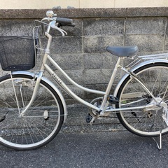 【26インチ自転車】6段変速　チェーン、前カゴ新品❗️美品❗️若林自転車　浜大津店　SALE中❗️の画像
