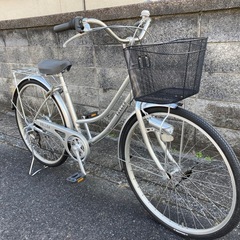 【26インチ自転車】6段変速　チェーン、前カゴ新品❗️美品❗️若林自転車　浜大津店　SALE中❗️の画像