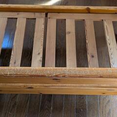 木製ベンチの画像