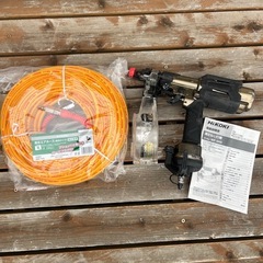 オーバーホール済み 高圧ネジ打機　WF4HS 新品の30m ホース付き