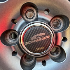 【値下げしました】schneder アルミホイール 17インチ ダンロップ　スタッドレスタイヤ付の画像