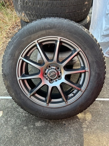 schneder アルミホイール 17インチ ダンロップ　スタッドレスタイヤ付