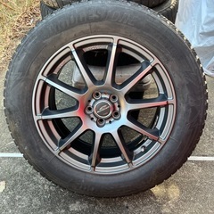 【値下げしました】schneder アルミホイール 17インチ ダンロップ　スタッドレスタイヤ付の画像