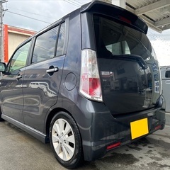 低走行5万キロ‼️月々9千円〜分割払い可‼️ 車検2年付き！【名義変更代込み】☆スズキ ワゴンRスティングレー☆HDDナビ付き☆走行中DVD見れます☆ETC付き☆プッシュスタート☆ドライブレコーダー付きのフル装備☆純正アルミ☆そのまま乗って帰れます！の画像