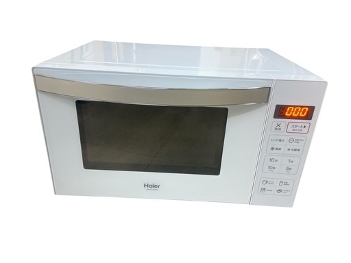 美品 2021年製 ハイアール 電子レンジ JM-FH18KE Haier ヘルツフリー 家電 キッチン家電 ホワイト 家電