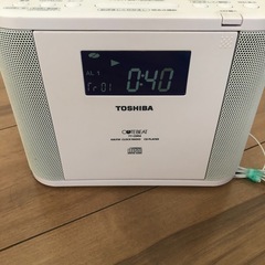 東芝　CDラジオ目覚ましアラーム付きです。の画像