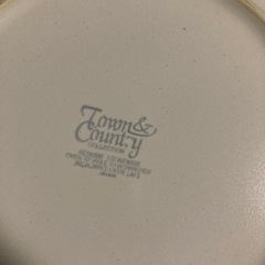 town＆country お皿　2枚の画像