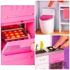 Barbie バービー 3階建てドリームハウス 大きなエレベーター付き の画像