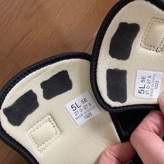 [訳あり美品］《あゆみ》施設 介護 リハビリ 靴 黒 5Lサイズ（27.0-27.5cm）の画像