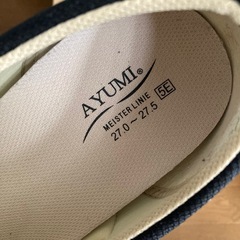 [訳あり美品］《あゆみ》施設 介護 リハビリ 靴 黒 5Lサイズ（27.0-27.5cm）の画像