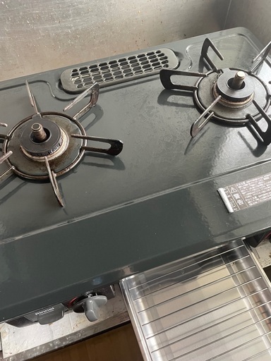 （取引中）ガスコンロ　rinnai KSR563BK