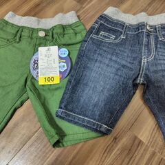 100サイズボトムス5点（未使用品あり。トミカ、ミキハウスあり）の画像