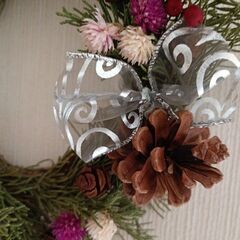 リース　ドライフラワーの画像